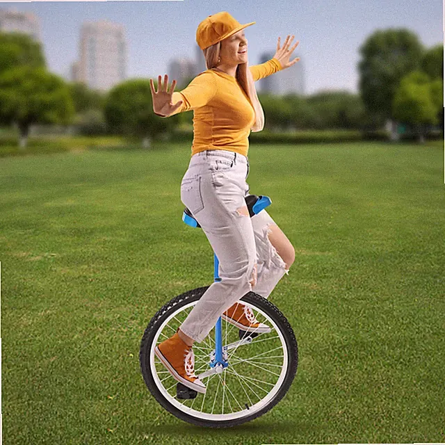 24 in Exercise Bicycle Unicycle Adjustable Height Seat Fitness Bike Cycling