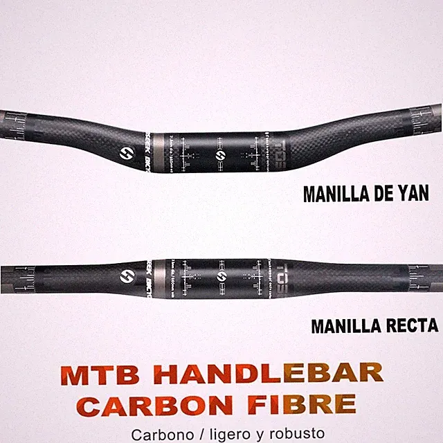 Carbon Mountain Bicycle Handlebar Flat/Rise Bar 31.8*580-760mm Bike Parts