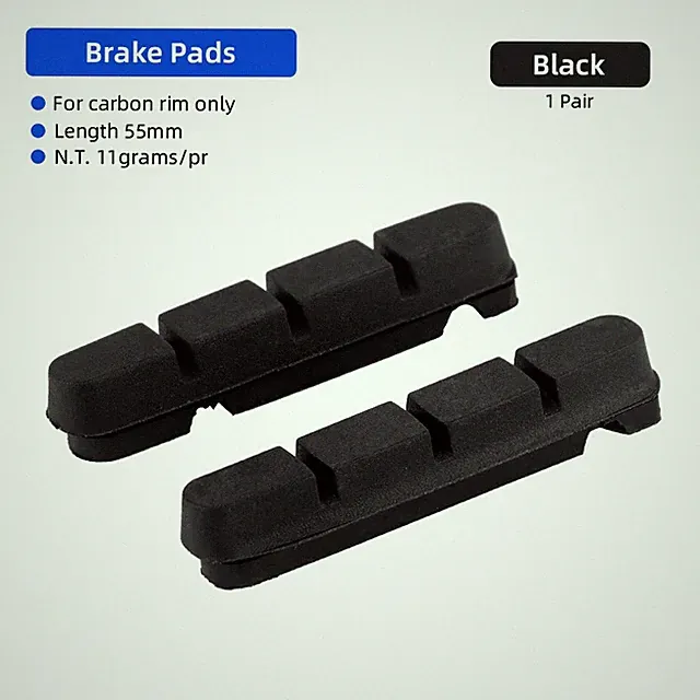 Carbon Rim Brake Pads Cork Compound Road Bike Caliper Braking Inserts for Carbon