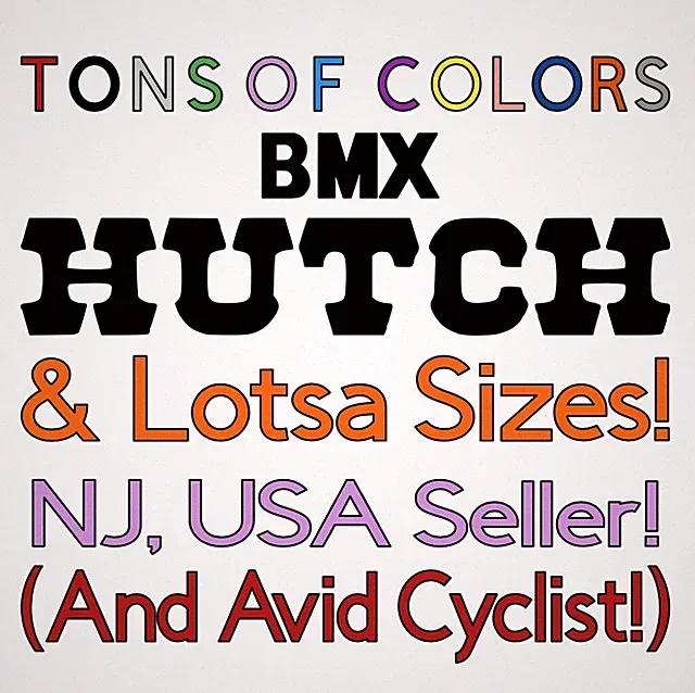 Hutch BMX Bikes Vinyl Decal - Many Sizes & Colors VBMX Bicycles