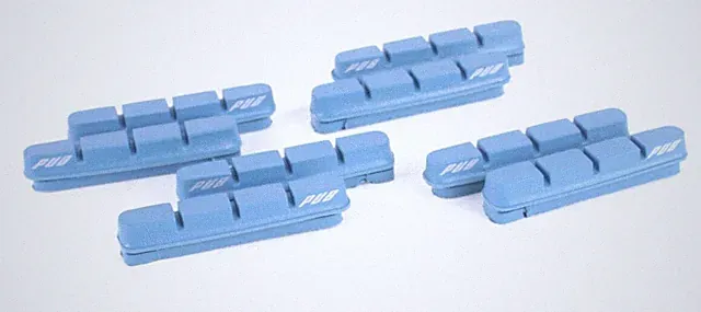 NEW Lot of 8 Brake Pads for Carbon Rims BLUE for Shimano / SRAM Rim Calipers Pub