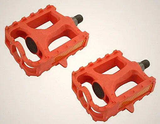 RED Bicycle M.T.B Pedals 861 1/2" BMX Lowrider Mountain Bike Beach Cruiser.