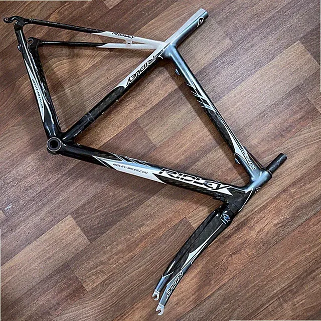 Ridley Helium Carbon Fiber Road Bike Frame Set w/ Extras Size M/50cm 700c