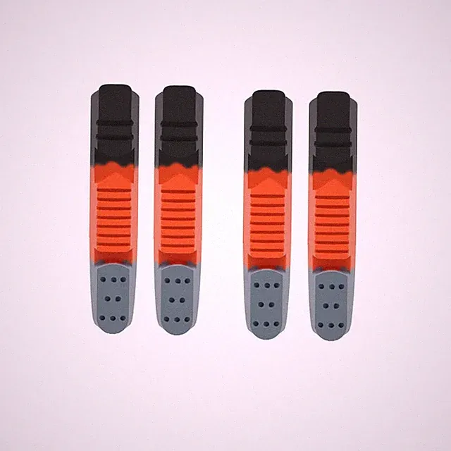 Road Bike Brake Pads for Rim C Brake CNC Aluminum Alloy Replaceable Rubber Pads