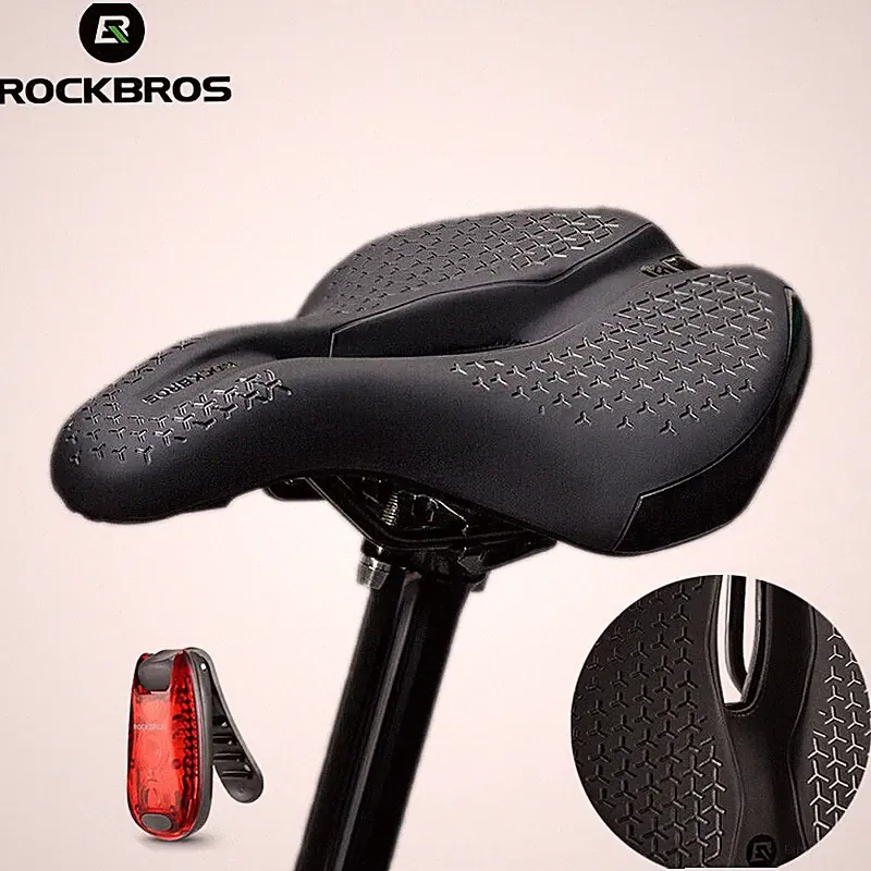 ROCKBROS Road MTB Bike Saddle Seat Rear Soft Comfort Cycling Gel Pad Cushion PU
