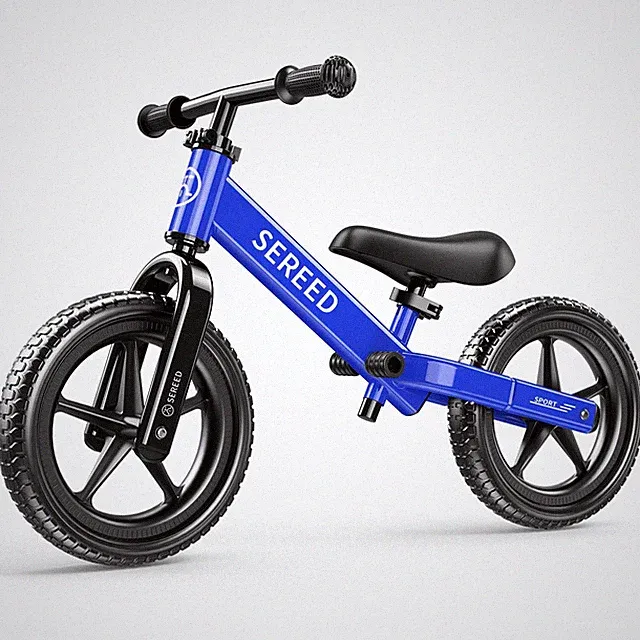 SEREED Toddler Balance Bike 2 Year Old, No Pedal 32.28 x 14.96 x 22.44", Blue