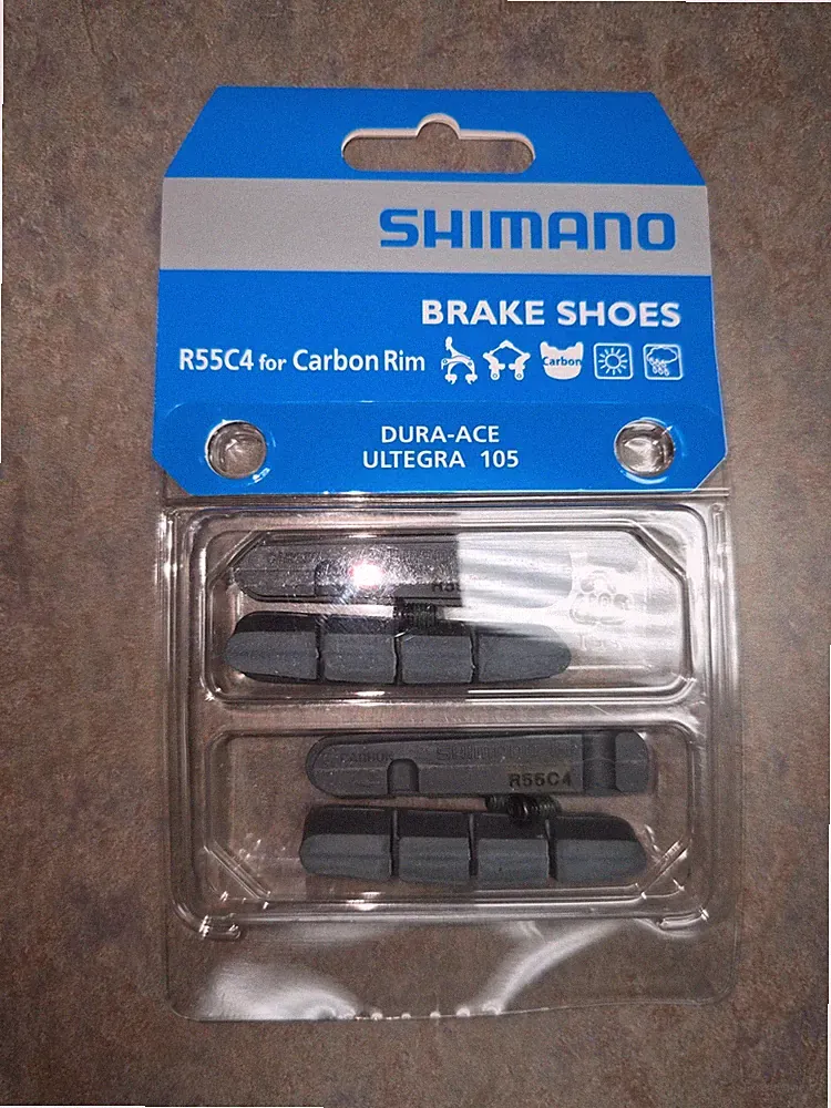 Shimano R55C4 Brake Pads 2 Pairs Carbon Rim Dura-Ace Ultegra 105 Road Bike NEW