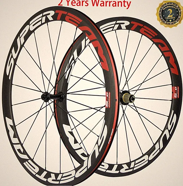 Superteam 50mm Carbon Wheels Road Bike Cycling Bicycle Wheelset 700C Race Bike