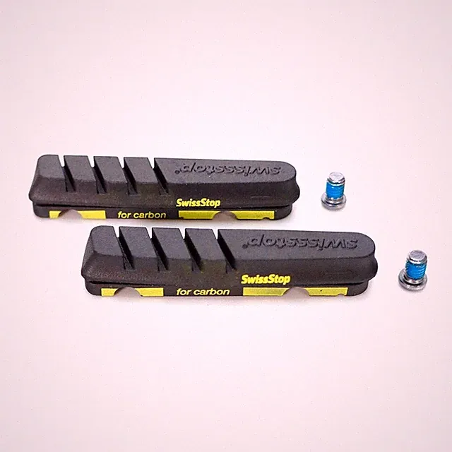 SwissStop 2 - 4pcs Flash Evo Black Prince Carbon Rim Brake Pads fit Shimano Sram