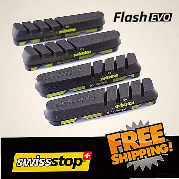 SwissStop Flash Evo Black Prince - Carbon Brake Pads - For Shimano/Sram 4pads