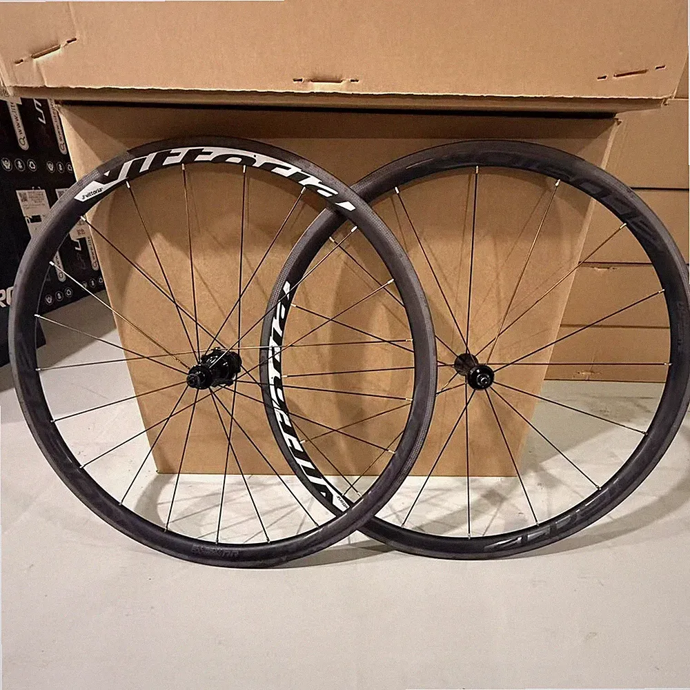 Vittoria ELUSION CARBON RR 30mm Carbon Wheelset Hooked 700c Rim Brake Wheels